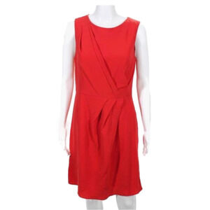 SHOSHANNA sleeveless pleat sheath dress